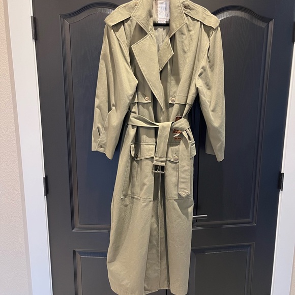 Together Jackets & Blazers - Together green women’s trench coat size 12